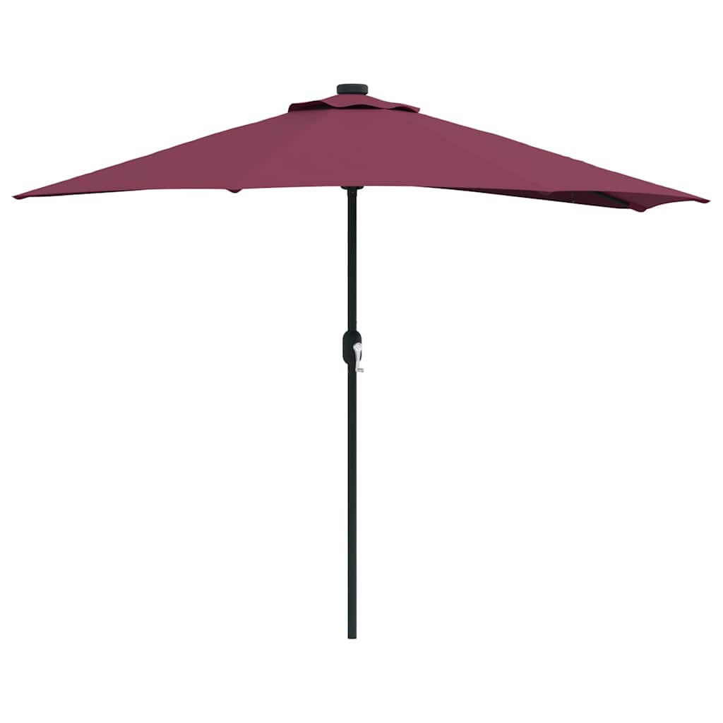 vidaXL Parasol de Grădină Roșu Bordeaux 294 x 150 x 224 cm