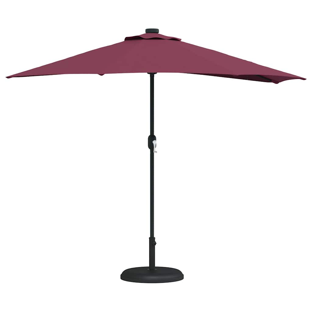 vidaXL Parasol de Grădină Roșu Bordeaux 294 x 150 x 224 cm