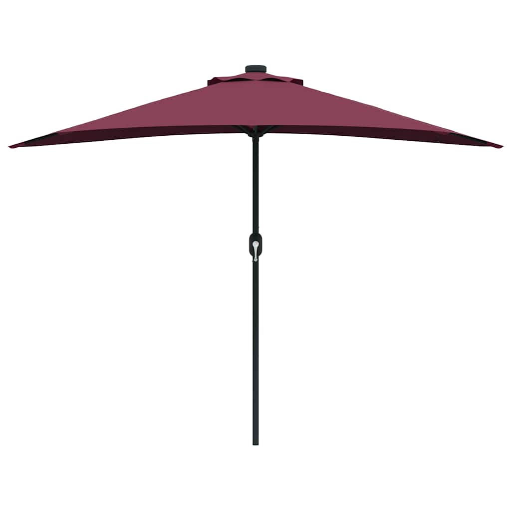 vidaXL Parasol de Grădină Roșu Bordeaux 294 x 150 x 224 cm