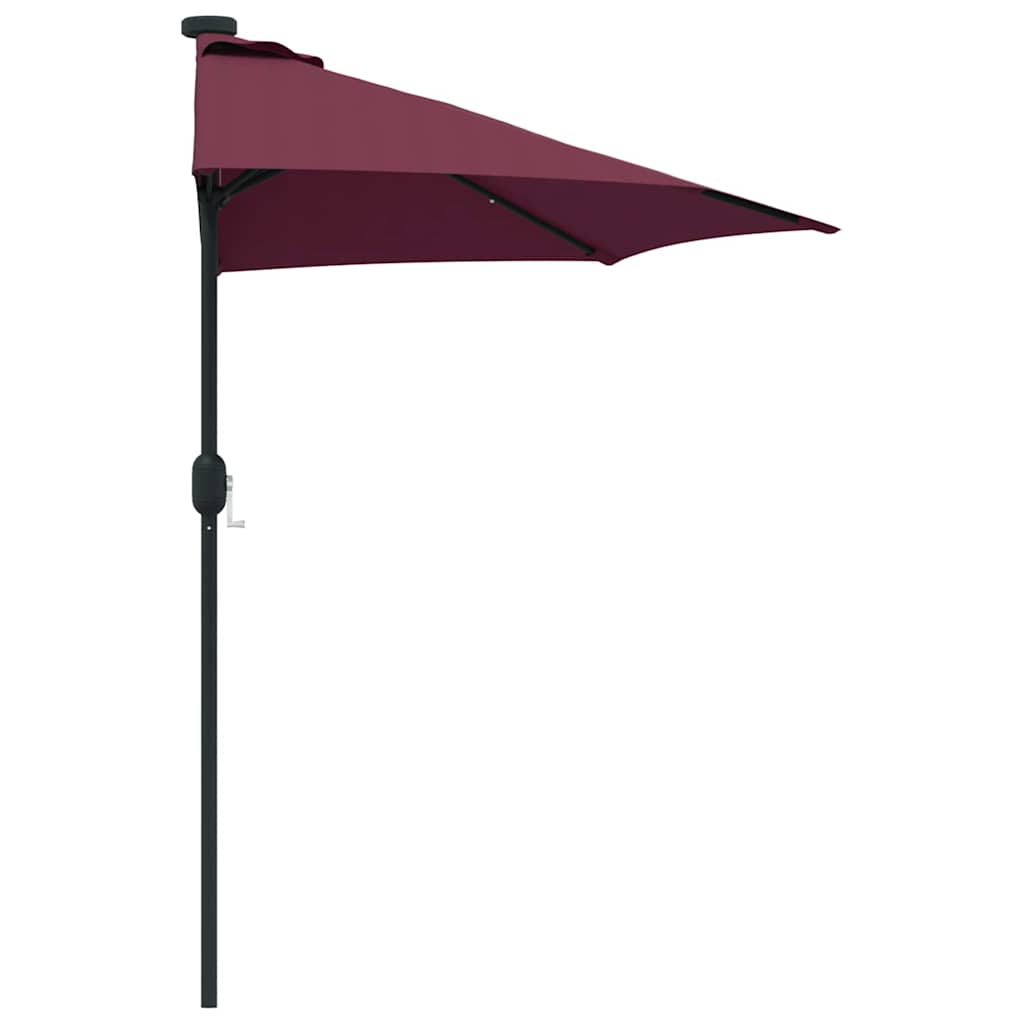 vidaXL Parasol de Grădină Roșu Bordeaux 294 x 150 x 224 cm