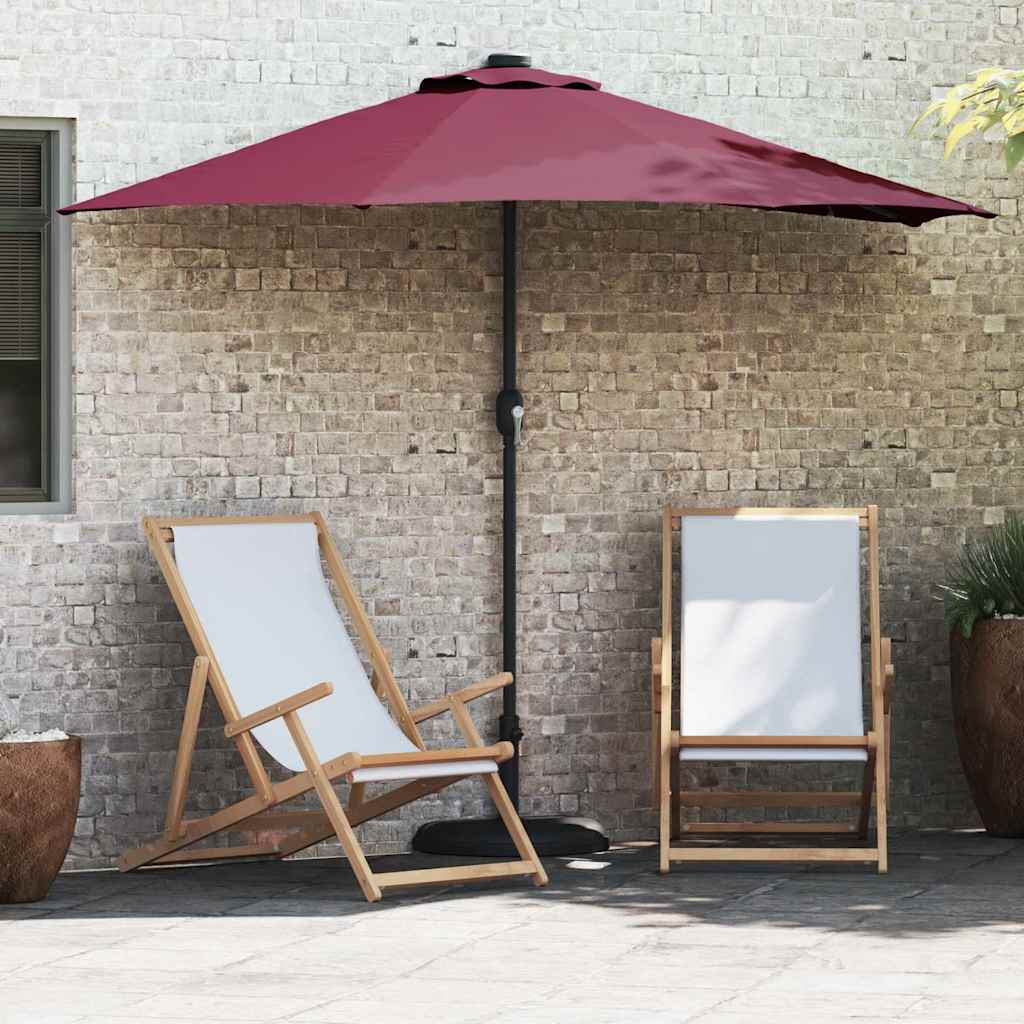 vidaXL Parasol de Grădină Roșu Bordeaux 294 x 150 x 224 cm
