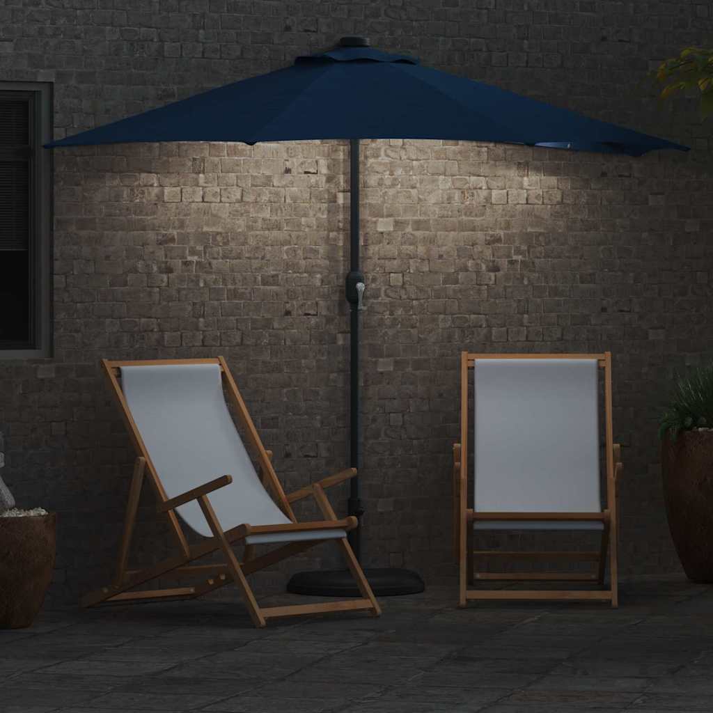 vidaXL Parasol de Grădină Albastru azur 294 x 150 x 224 cm