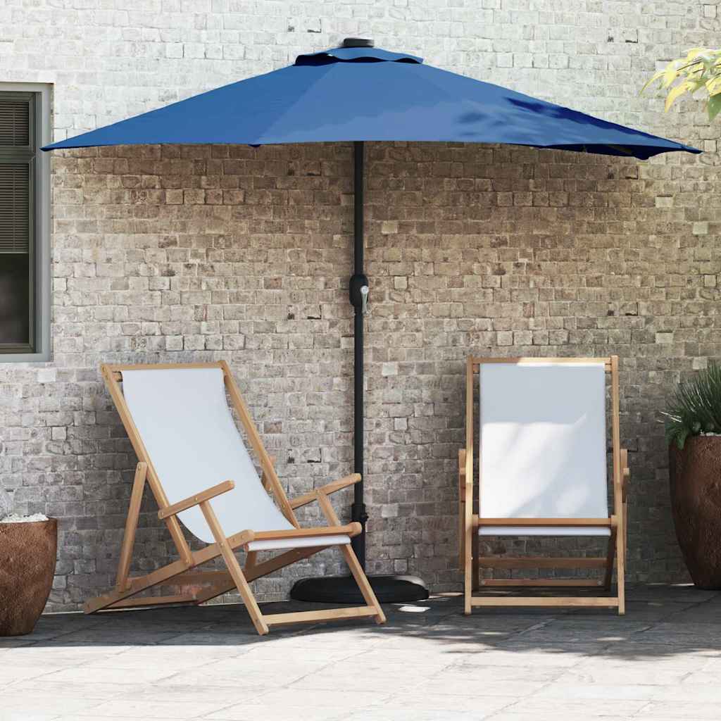 vidaXL Parasol de Grădină Albastru azur 294 x 150 x 224 cm