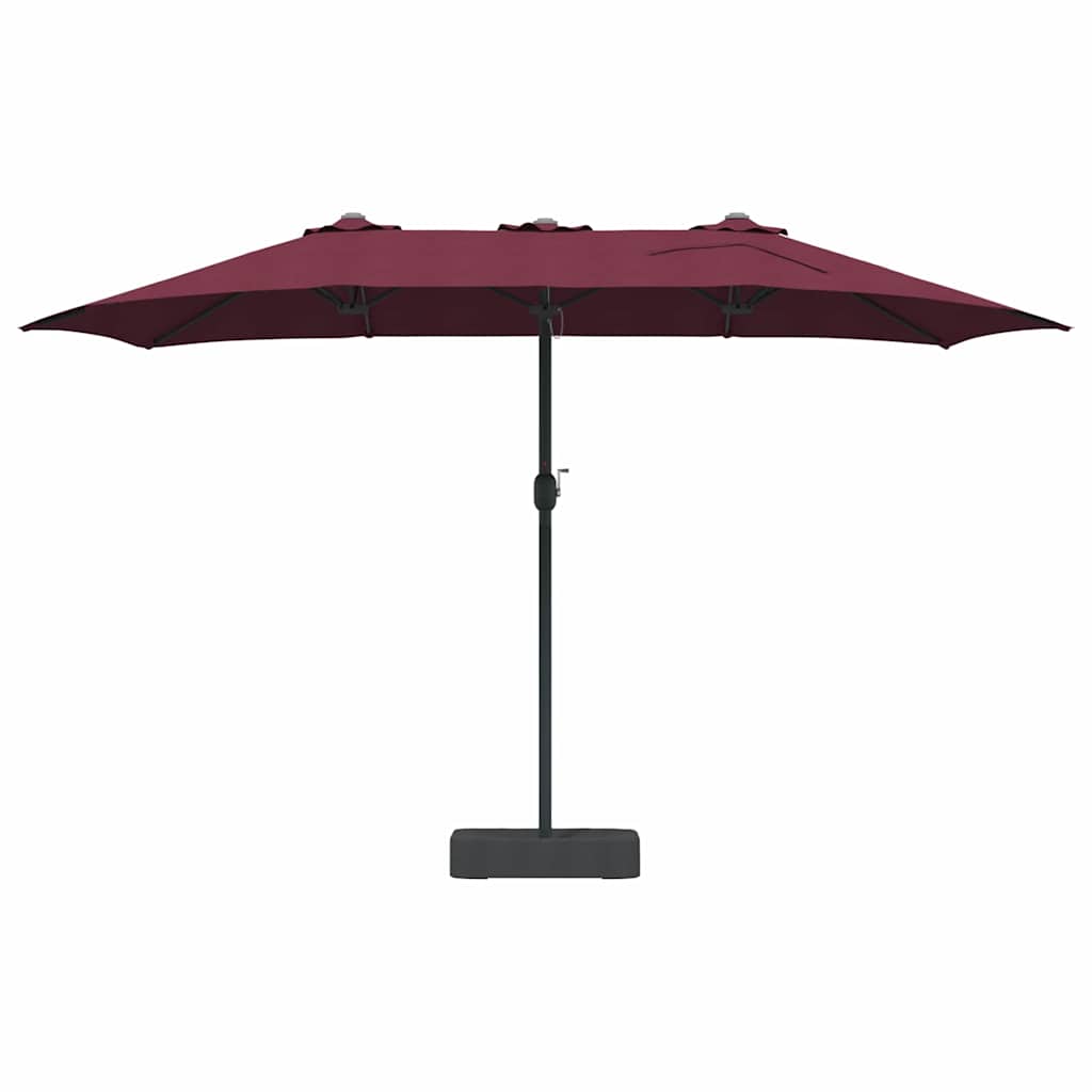 vidaXL Parasol de Grădină Roșu Bordeaux 385 x 209 x 244 cm