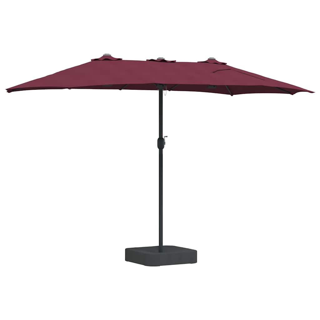 vidaXL Parasol de Grădină Roșu Bordeaux 385 x 209 x 244 cm