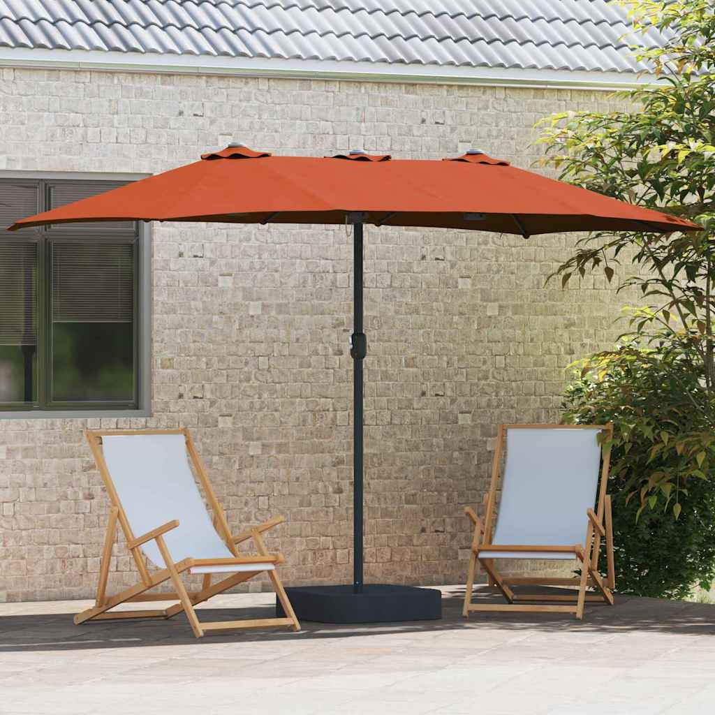 vidaXL Parasol de Grădină Terracota 385 x 209 x 244 cm