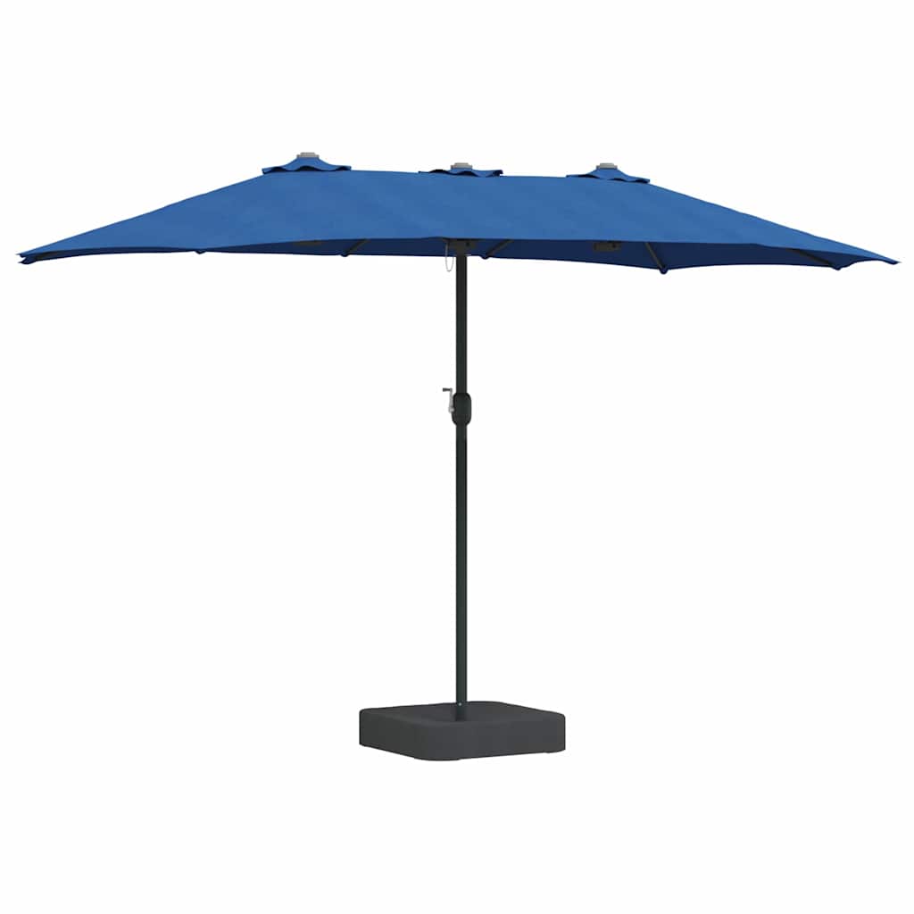 vidaXL Parasol de Grădină Albastru azur 385 x 209 x 244 cm