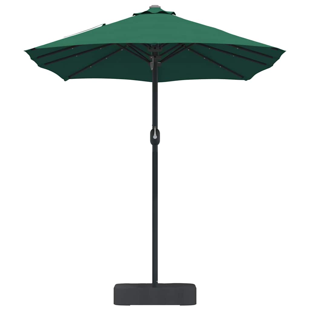 vidaXL Parasol de Grădină Verde 385 x 209 x 244 cm Poliester