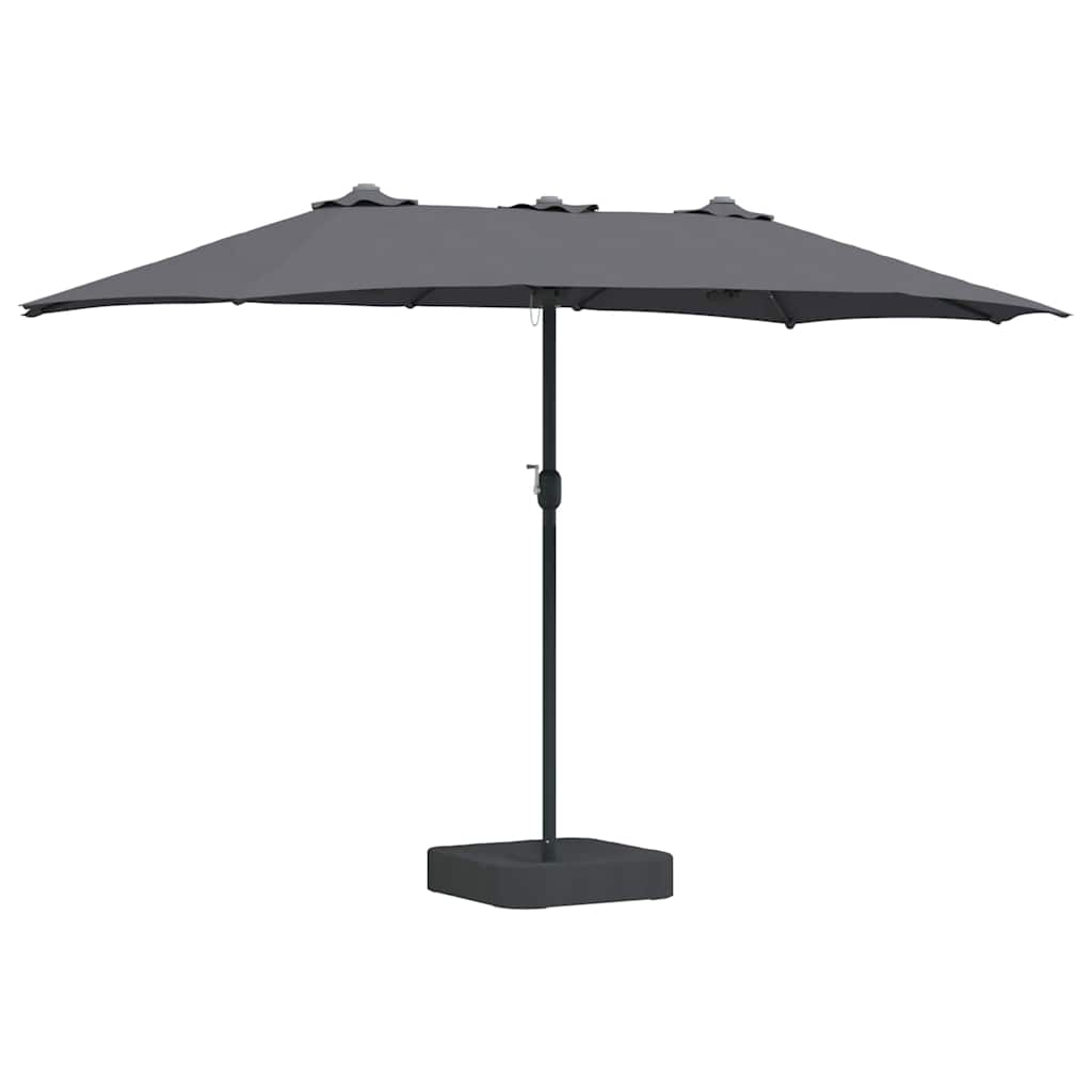 vidaXL Parasol de Grădină Antracit 385 x 209 x 244 cm Poliester