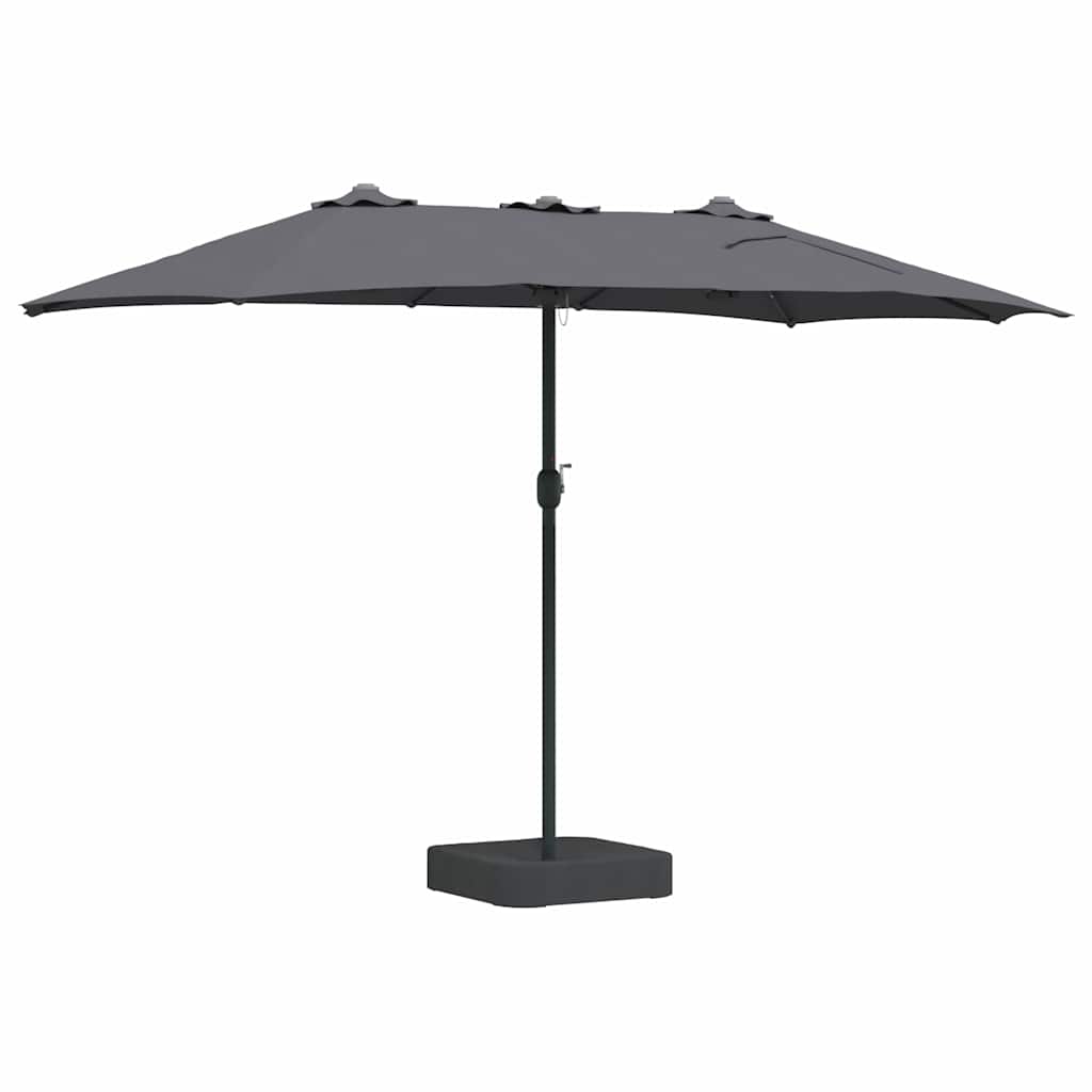 vidaXL Parasol de Grădină Antracit 385 x 209 x 244 cm Poliester
