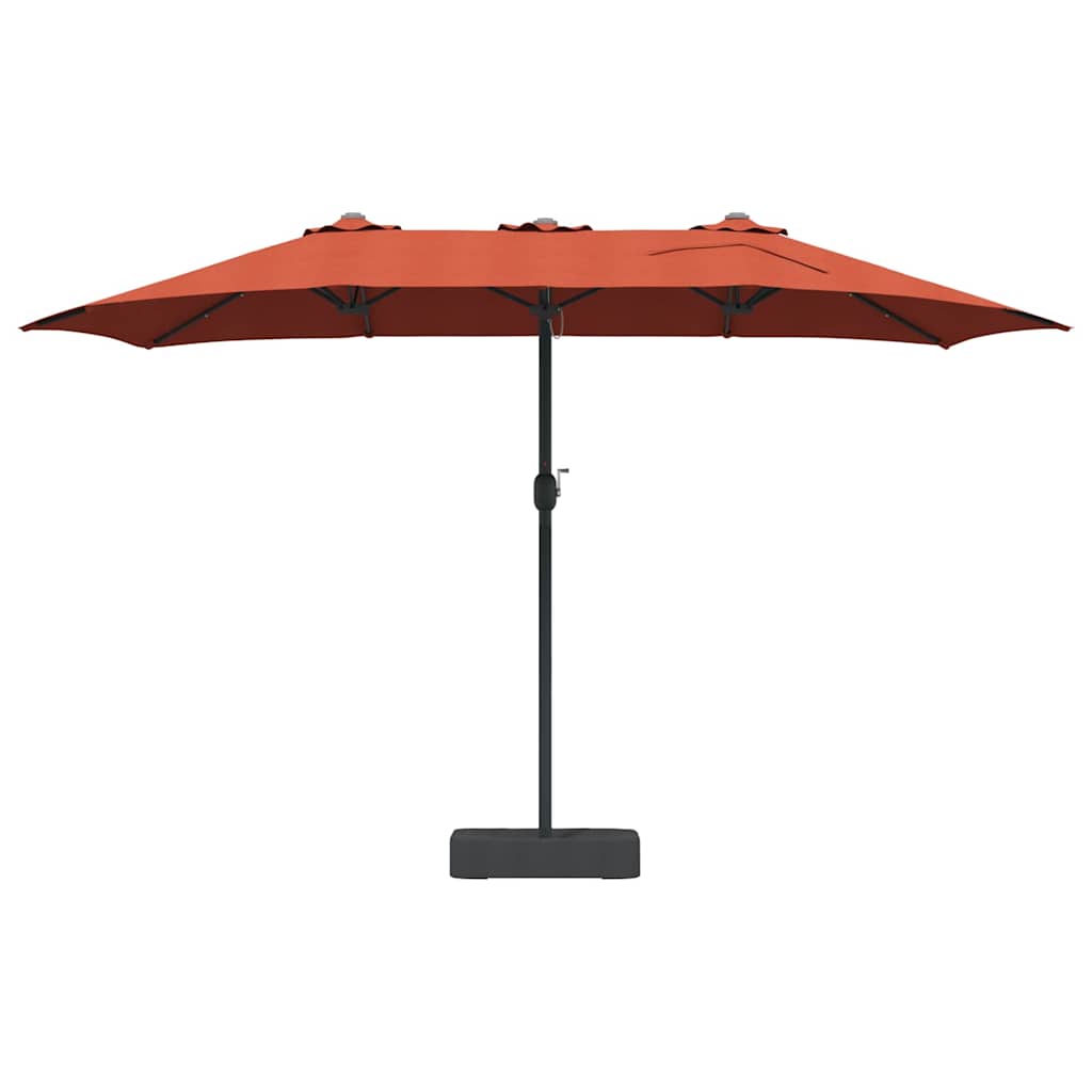 vidaXL Parasol de Grădină Terracota 385 x 209 x 244 cm Poliester