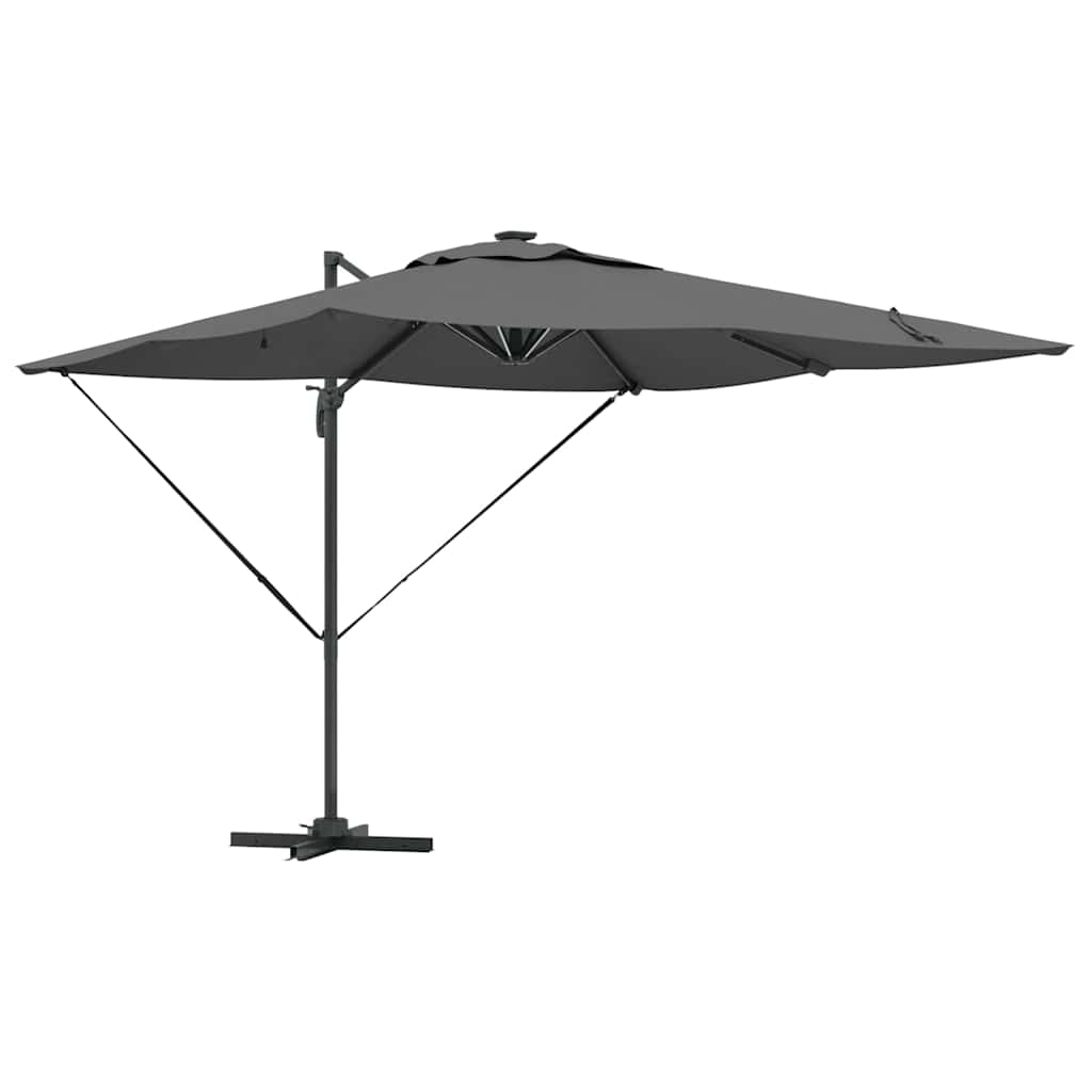 vidaXL Umbrelă de soare Antracit 284 x 286 x 270 cm