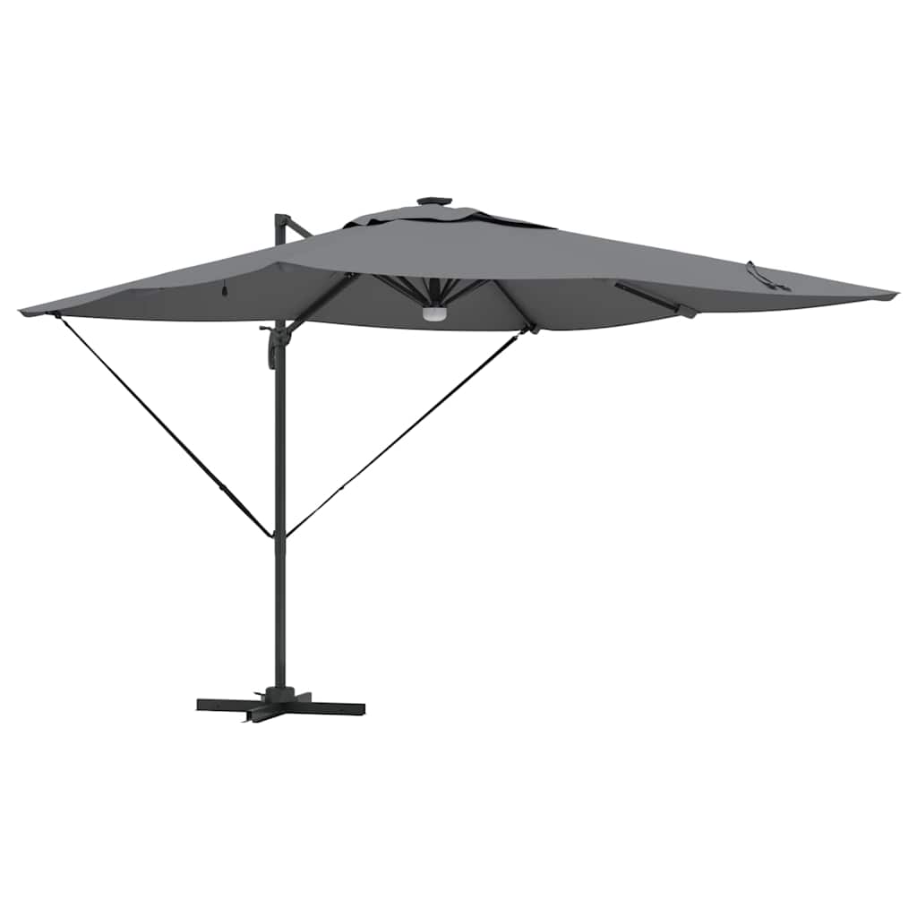 vidaXL Parasol Roma Antracit 286 x 285 x 270 cm Aluminiu, Poliester