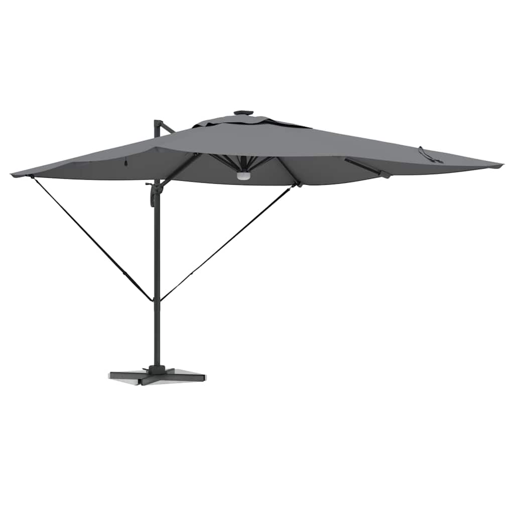 vidaXL Parasol Roma Antracit 286 x 285 x 270 cm Aluminiu, Poliester