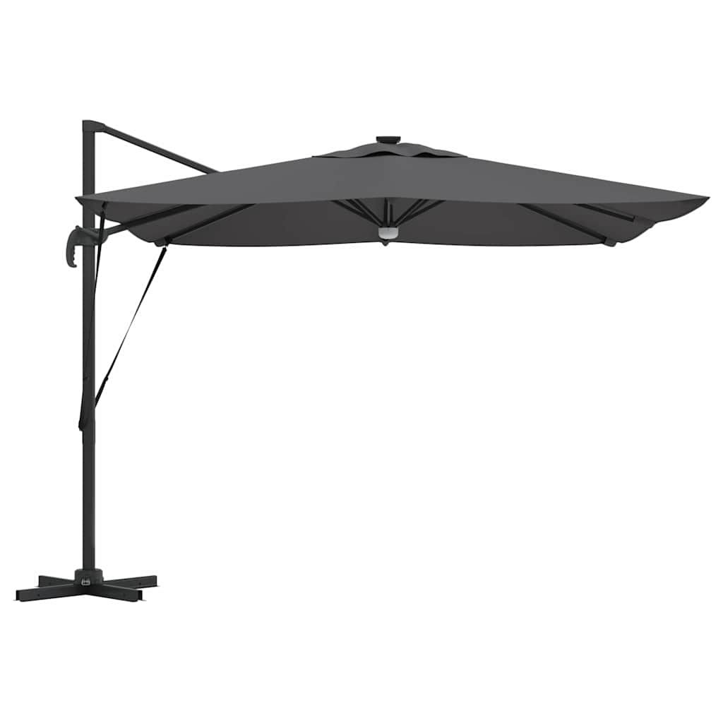 vidaXL Parasol Roma Antracit 286 x 285 x 270 cm Aluminiu, Poliester