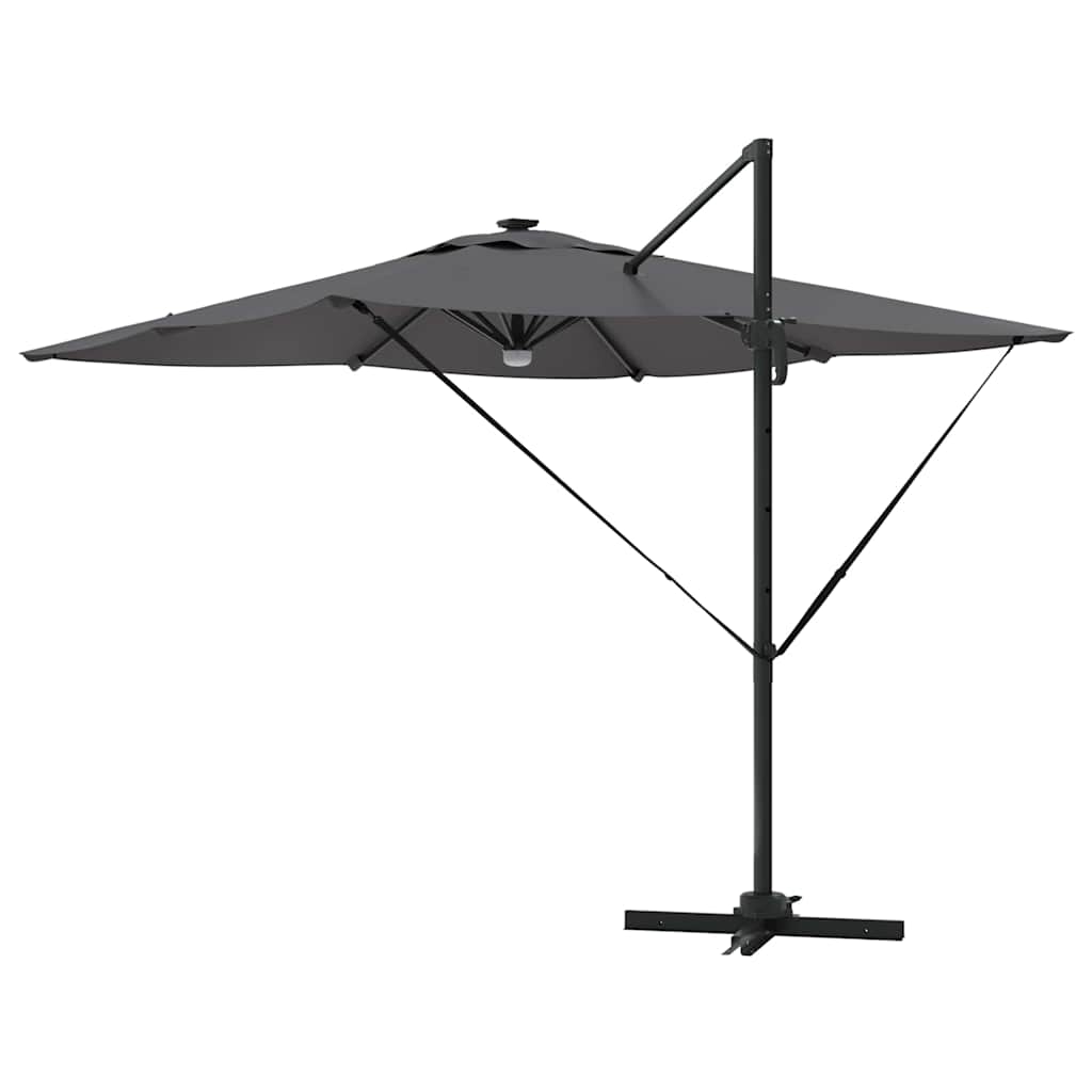 vidaXL Parasol Roma Antracit 286 x 285 x 270 cm Aluminiu, Poliester