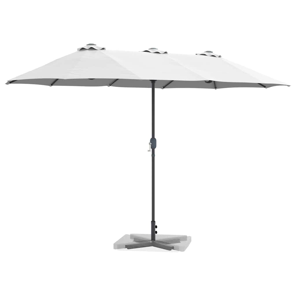 vidaXL Parasol de Grădină Nisipiu 370 x 197 x 239 cm