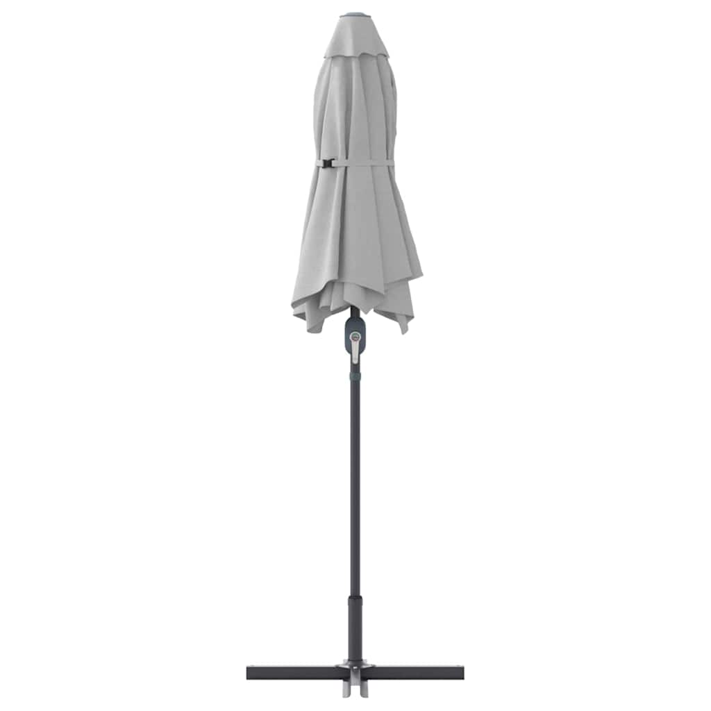 vidaXL Parasol de Grădină Nisipiu 370 x 197 x 239 cm