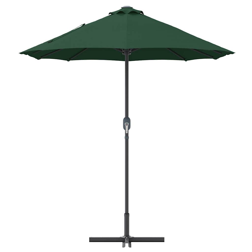 vidaXL Parasol de Grădină Verde 370 x 197 x 239 cm