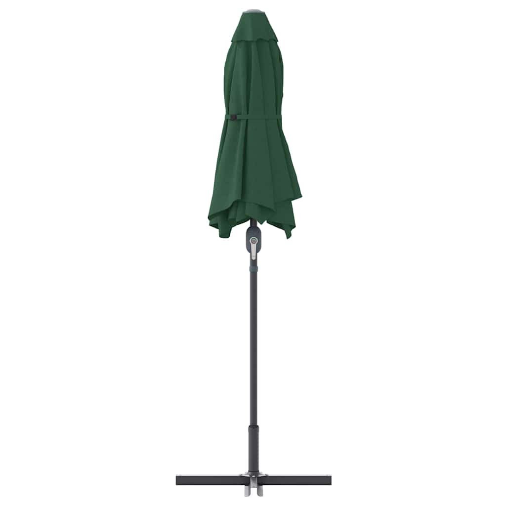 vidaXL Parasol de Grădină Verde 370 x 197 x 239 cm