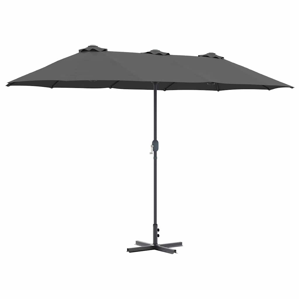 vidaXL Parasol de Grădină Antracit 370 x 197 x 239 cm vidaXL Parasol de Grădină Antracit 370 x 197 x 239 cm