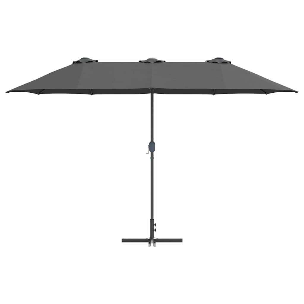 vidaXL Parasol de Grădină Antracit 370 x 197 x 239 cm vidaXL Parasol de Grădină Antracit 370 x 197 x 239 cm