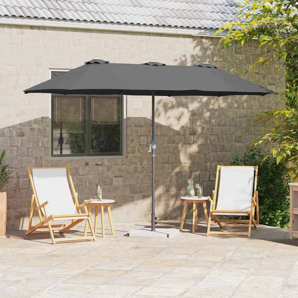 vidaXL Parasol de Grădină Antracit 370 x 197 x 239 cm vidaXL Parasol de Grădină Antracit 370 x 197 x 239 cm