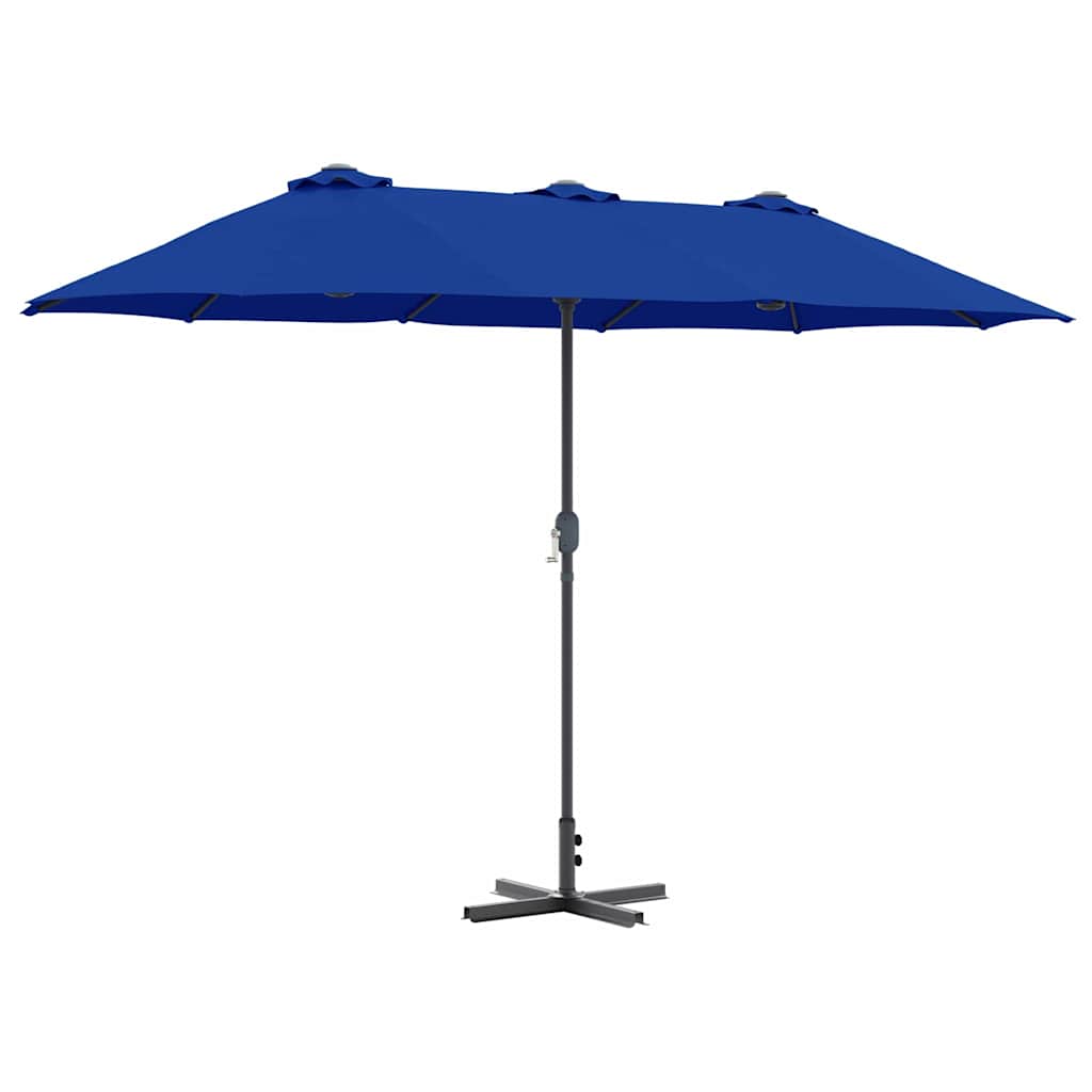 vidaXL Parasol de Grădină albastru 370 x 197 x 239 cm vidaXL Parasol de Grădină albastru 370 x 197 x 239 cm