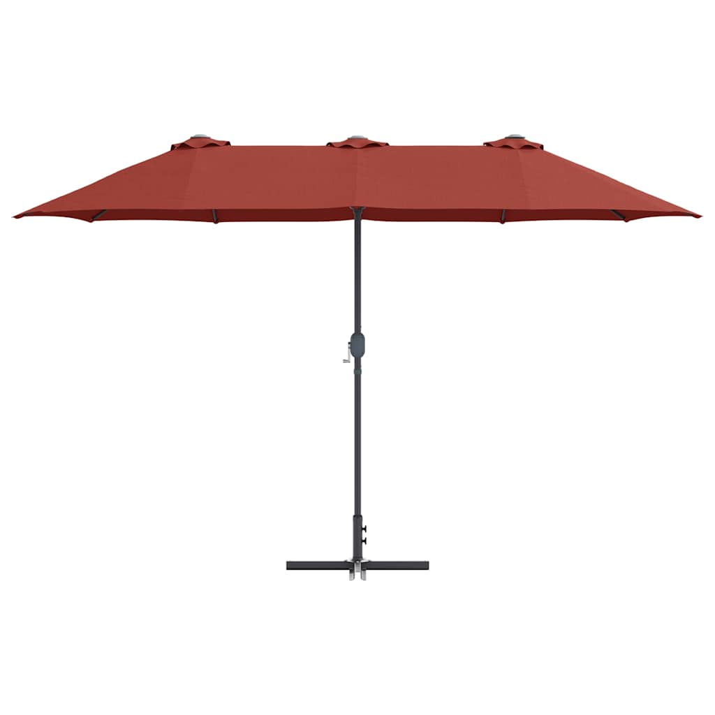 vidaXL Parasol de Grădină Terracota 370 x 197 x 239 cm