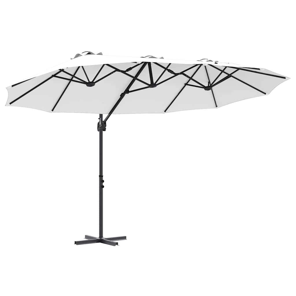 vidaXL Parasol cu braț cantilever pentru grădină Nisipiu vidaXL Parasol cu braț cantilever pentru grădină Nisipiu