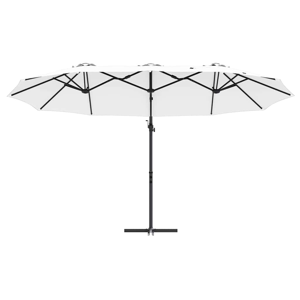 vidaXL Parasol cu braț cantilever pentru grădină Nisipiu vidaXL Parasol cu braț cantilever pentru grădină Nisipiu