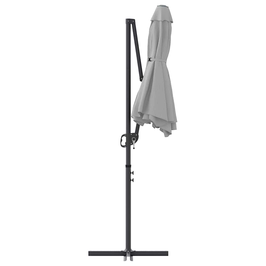 vidaXL Parasol cu braț cantilever pentru grădină Nisipiu vidaXL Parasol cu braț cantilever pentru grădină Nisipiu
