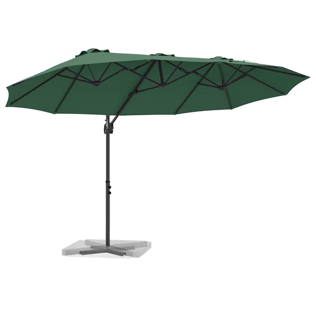 vidaXL Parasol cu braț cantilever pentru grădină Verde vidaXL Parasol cu braț cantilever pentru grădină Verde