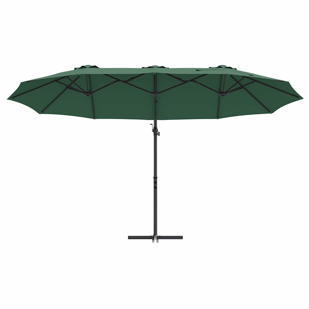 vidaXL Parasol cu braț cantilever pentru grădină Verde vidaXL Parasol cu braț cantilever pentru grădină Verde