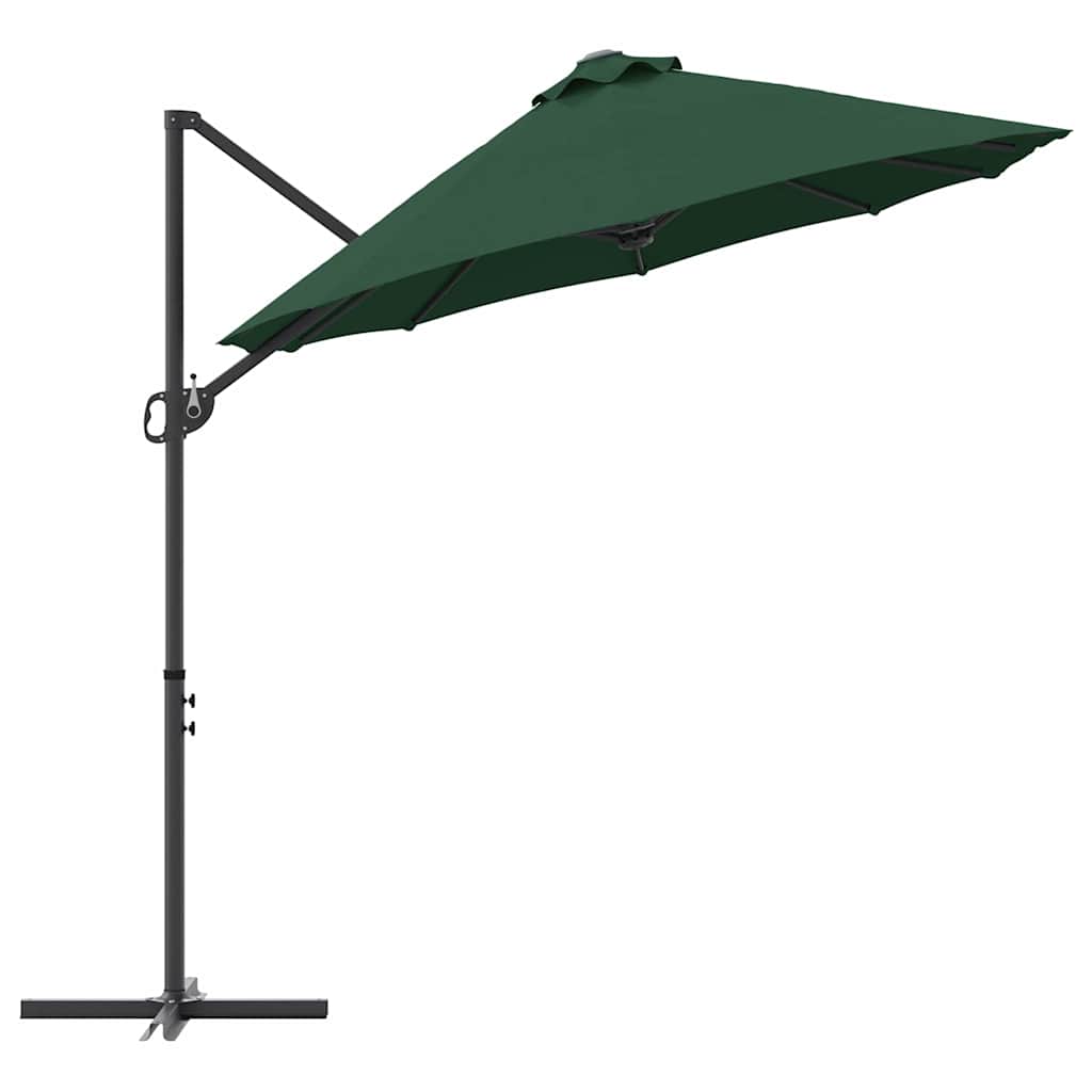 vidaXL Parasol cu braț cantilever pentru grădină Verde vidaXL Parasol cu braț cantilever pentru grădină Verde