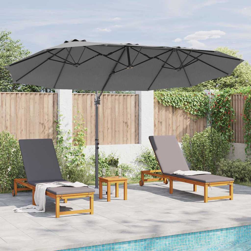 vidaXL Parasol cu braț cantilever pentru grădină Antracit vidaXL Parasol cu braț cantilever pentru grădină Antracit