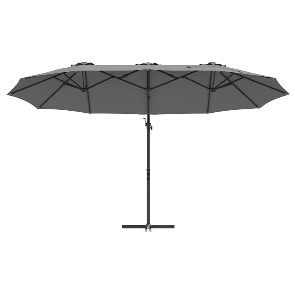 vidaXL Parasol cu braț cantilever pentru grădină Antracit vidaXL Parasol cu braț cantilever pentru grădină Antracit
