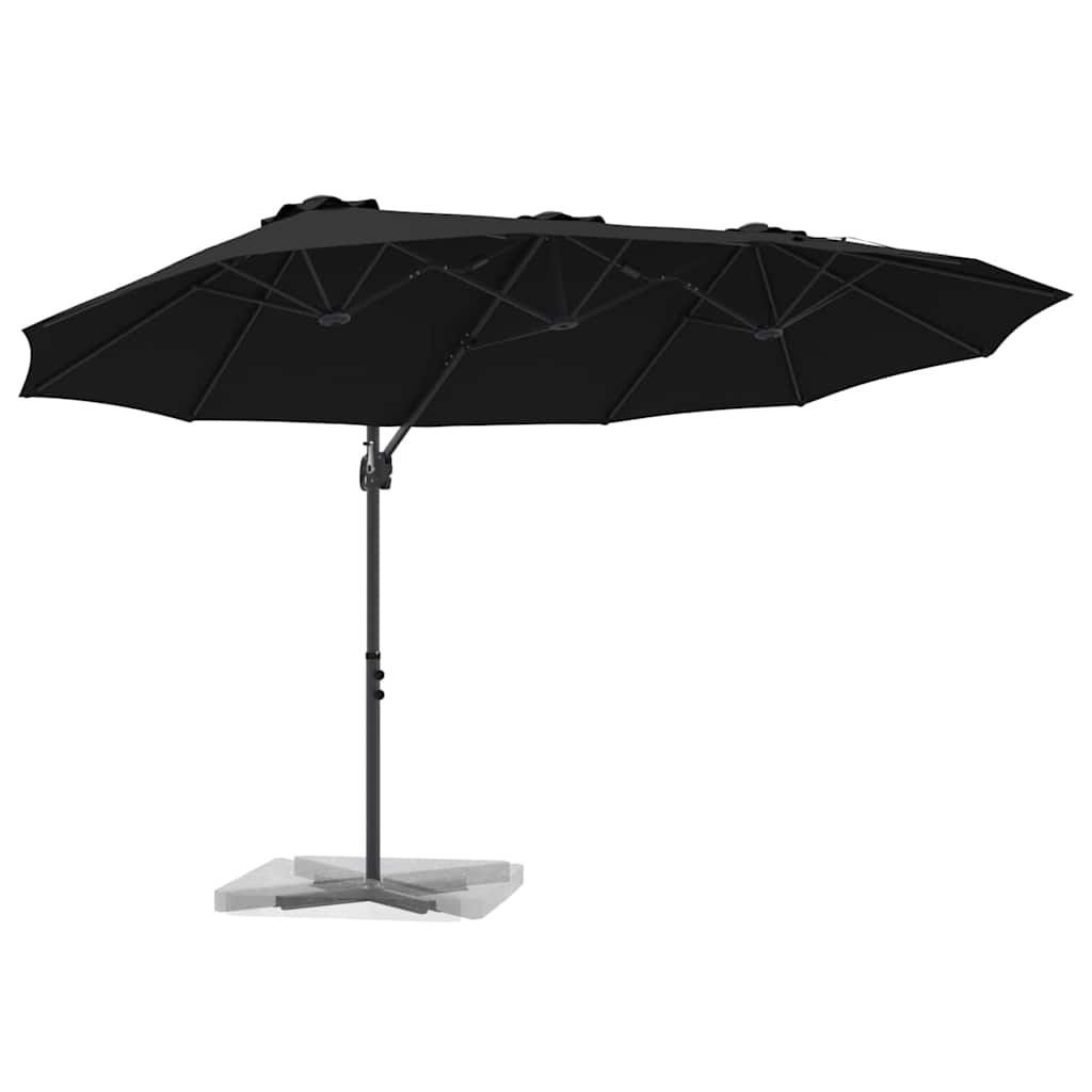 vidaXL Parasol cu braț cantilever pentru grădină Negru vidaXL Parasol cu braț cantilever pentru grădină Negru