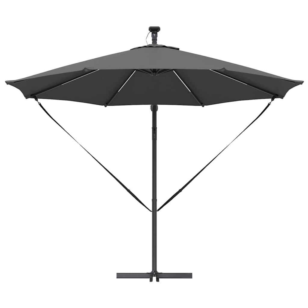 vidaXL Parasol banana cu brațe Antracit 294 x 294 x 248 cm vidaXL Parasol banana cu brațe Antracit 294 x 294 x 248 cm