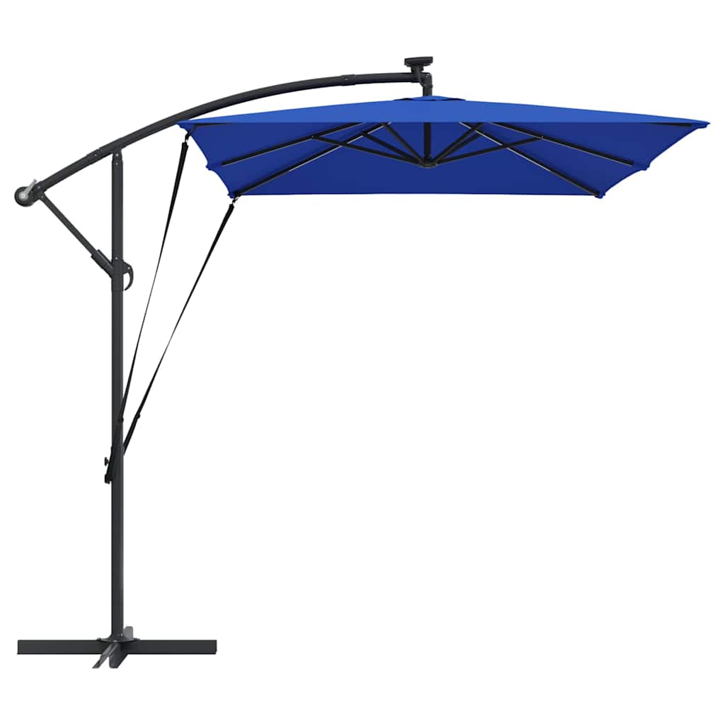 vidaXL Umbrelă de soare Albastru azur 294 x 200 x 270 cm