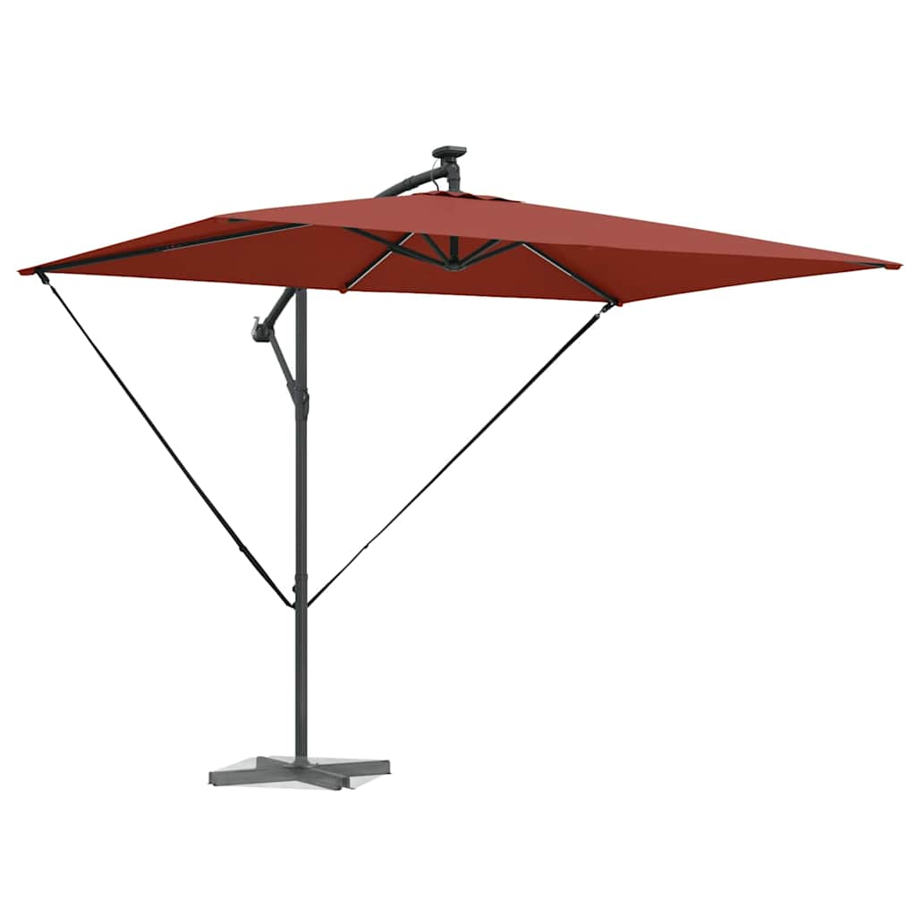 vidaXL Umbrelă de soare Terracota 294 x 200 x 270 cm