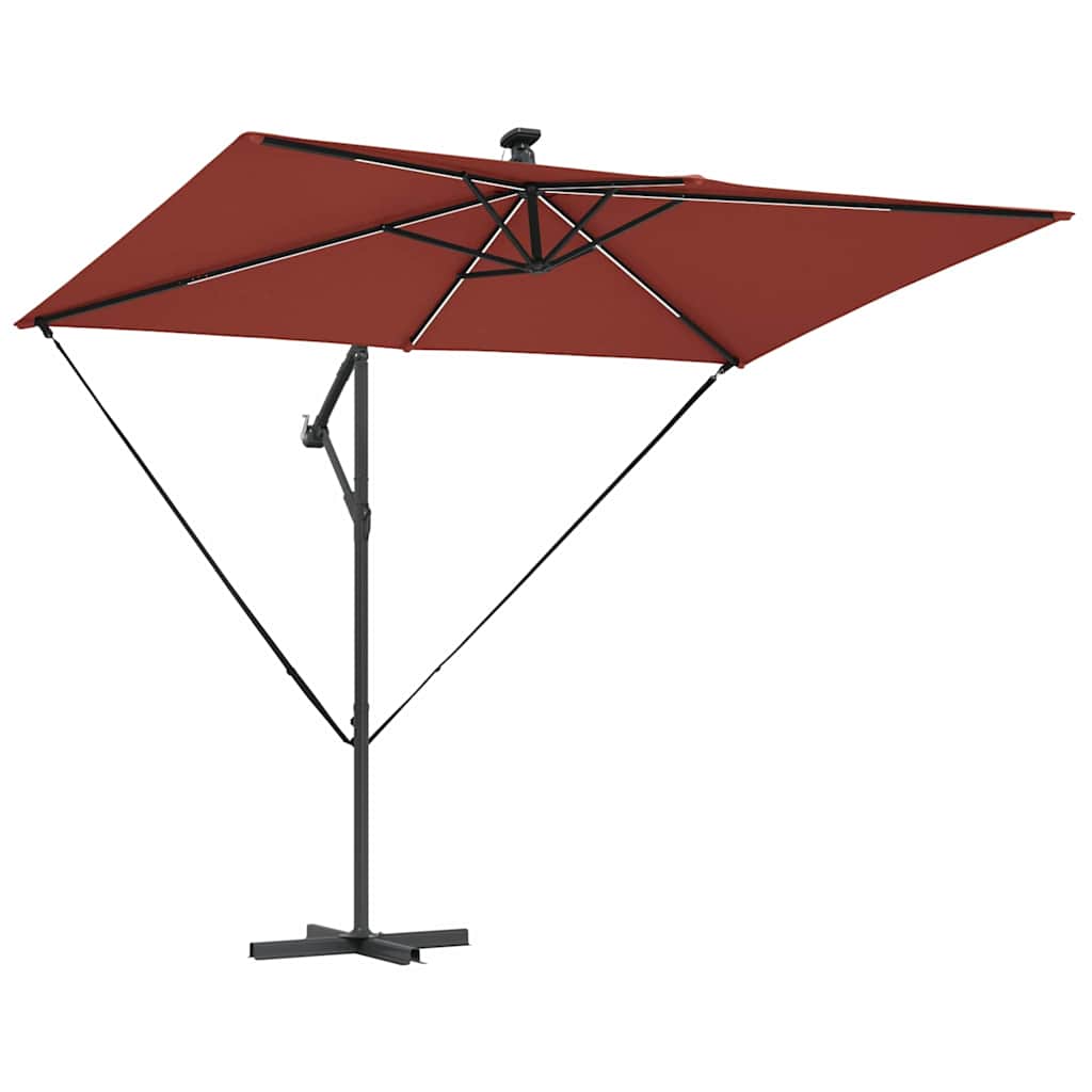 vidaXL Umbrelă de soare Terracota 294 x 200 x 270 cm