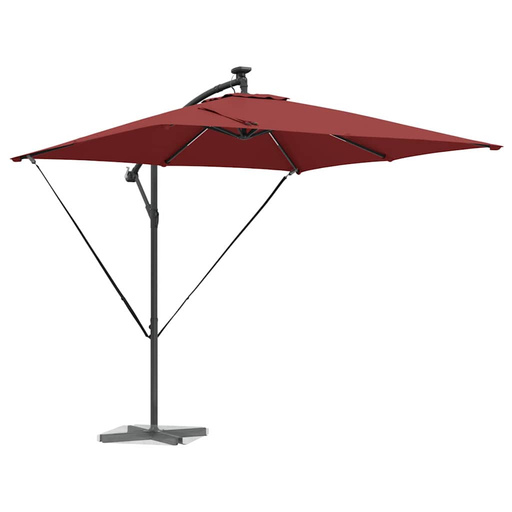 vidaXL Parasol banana cu brațe Terracota 249 x 249 x 250 cm