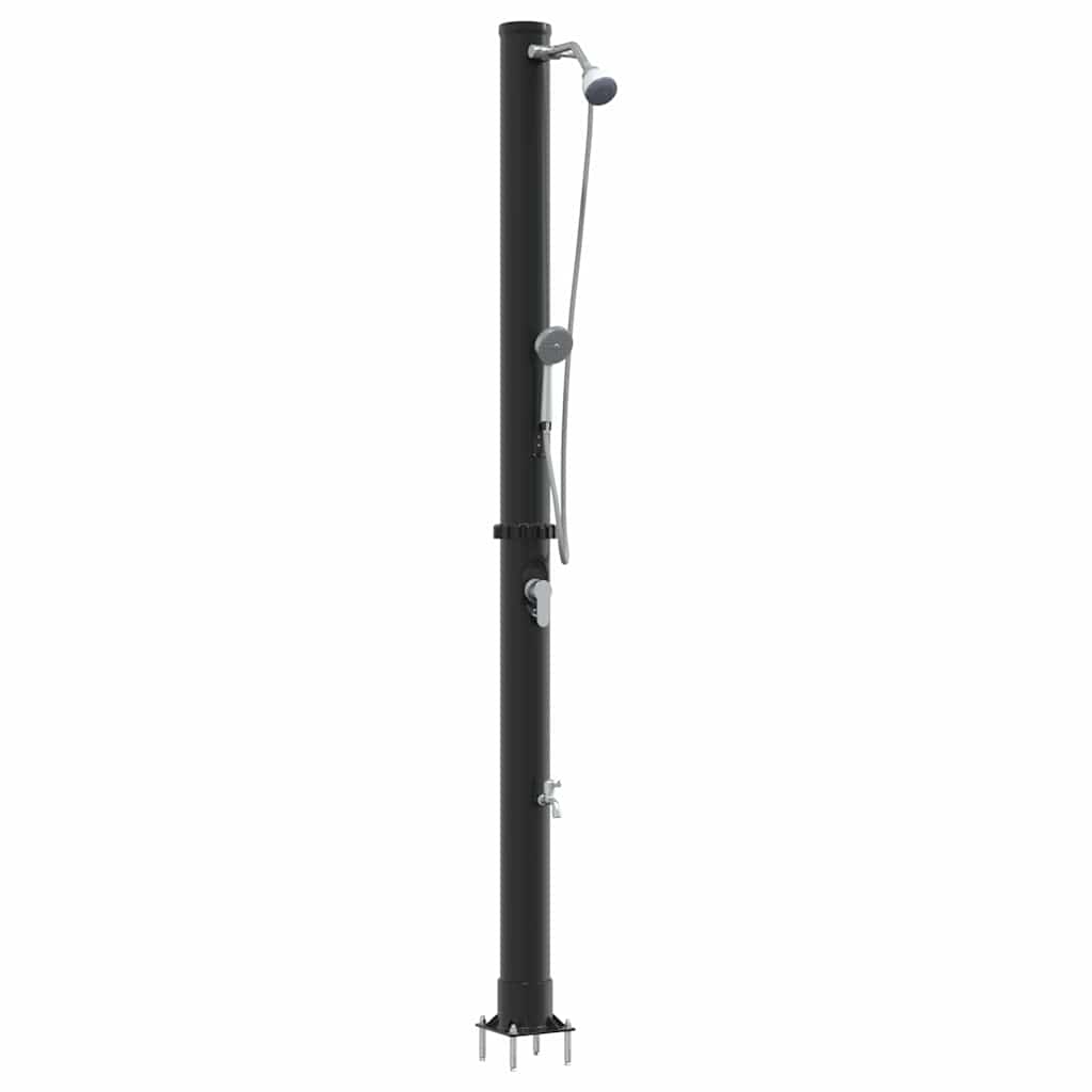vidaXL Duș Solar de Exterior cu Cap de Duș Portabil, 217 cm, 20 L