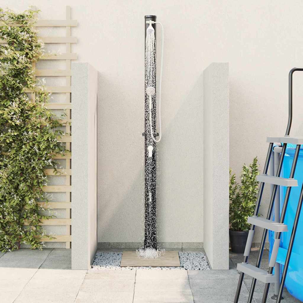 vidaXL Duș Solar de Exterior cu Cap de Duș Portabil, 217 cm, 20 L
