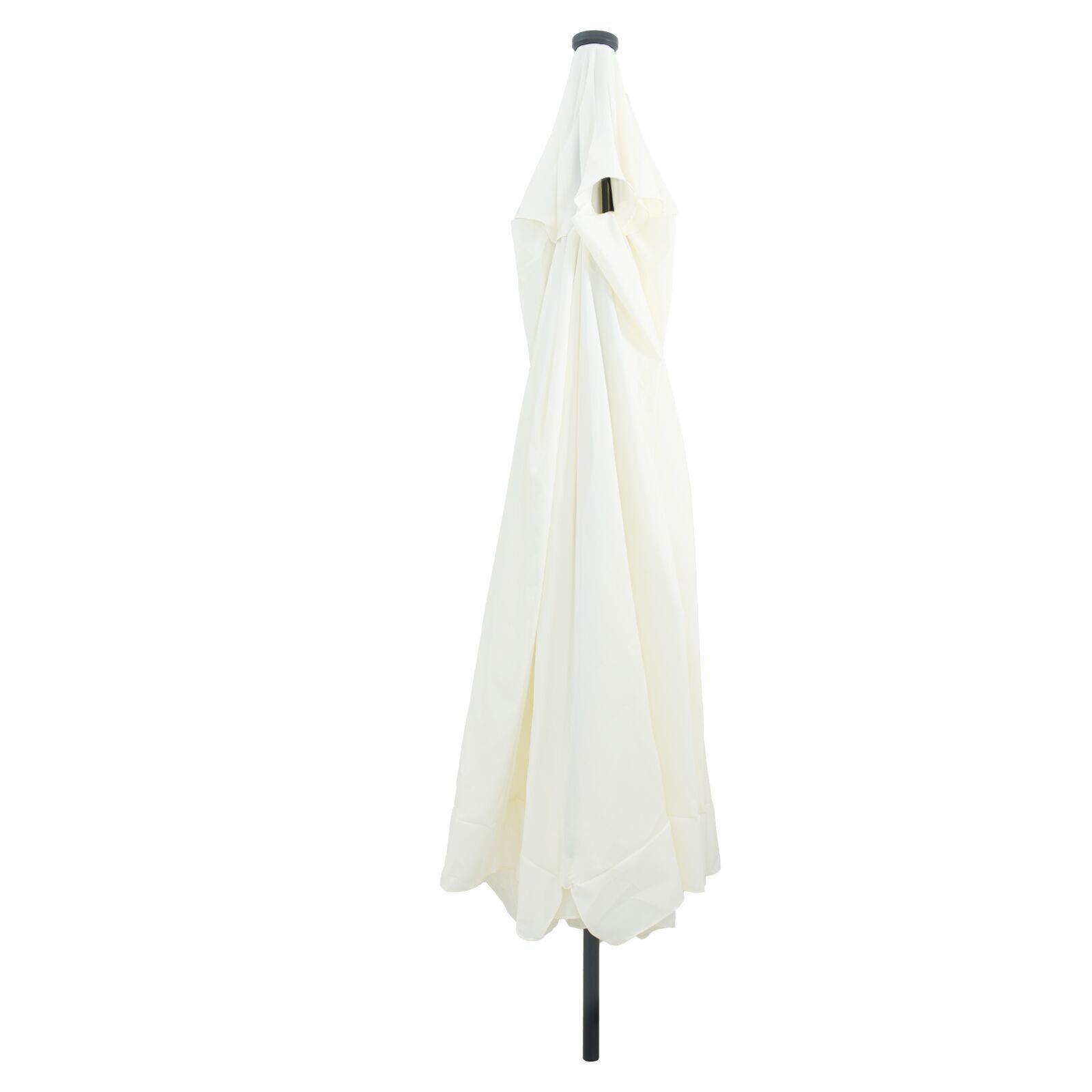 vidaXL Parasol de Grădină Alb și negru 395 x 395 x 245 cm vidaXL Parasol de Grădină Alb și negru 395 x 395 x 245 cm