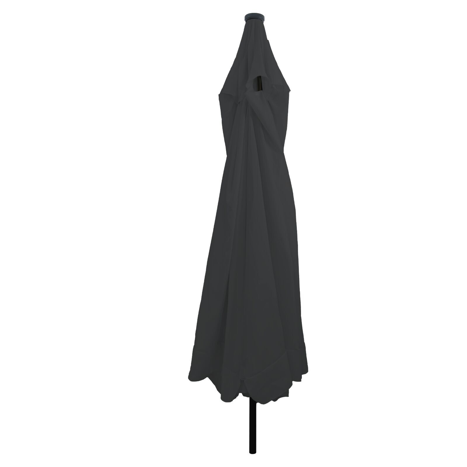 vidaXL Parasol de Grădină Antracit și negru 395 x 395 x 245 cm vidaXL Parasol de Grădină Antracit și negru 395 x 395 x 245 cm