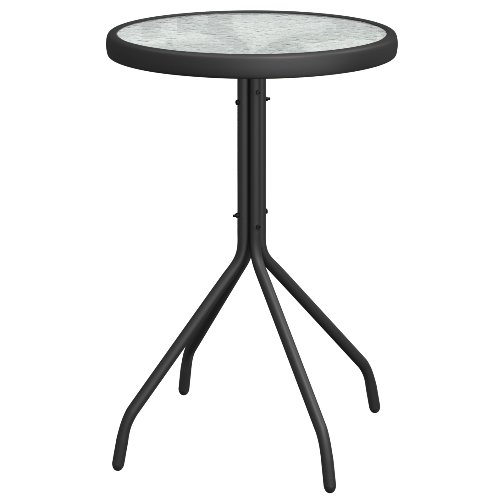 vidaXL Set Bistro de Grădină 3 pcs Negru Oțel vidaXL Set Bistro de Grădină 3 pcs Negru Oțel