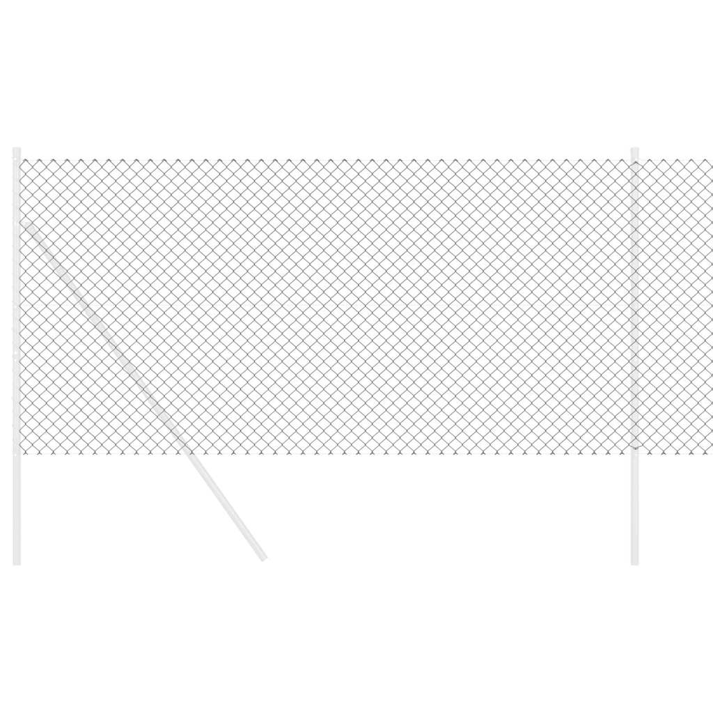 vidaXL Gard cu plasă de sârmă Gri 10 x 1 m Oțel