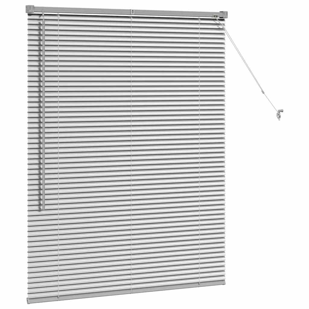 vidaXL Jaluzea pentru Fereastră cu perdele Manual Argintiu Aluminiu